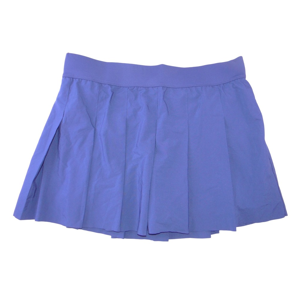 Fabletics Womens Blue Pleatedโ Tennis Skort Built-in Shorts XXL 1X Activewear